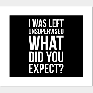 I Was Left Unsupervised What Did You Expect? Posters and Art